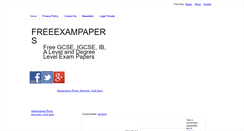 Desktop Screenshot of freeexampapers.com